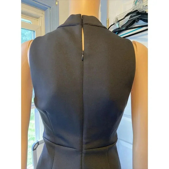 Y2k GUESS Los Angeles Black Crisscross Cut Out Party Sheath Bodycon Dress 2 - Picture 7 of 8